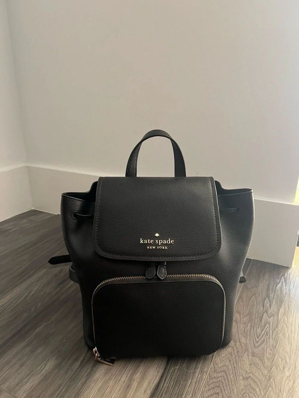 kate spade Black Leather Backpack Bag